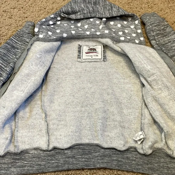 Reflex kids Cali love glitter zip up hoodie - Picture 7 of 9